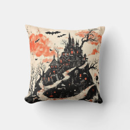 Gothic Mansion Halloween Dunkle Ästhetik Kissen
