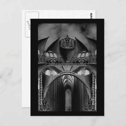 Gothic Mansion Postkarte (Vorne/Hinten)