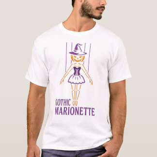 Gothic Marionette Pumpkin Hexe | Halloween Puppet T-Shirt