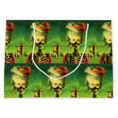 Gothic Masked Skeleton Große Geschenktasche Geschenktüte (Vorderseite)