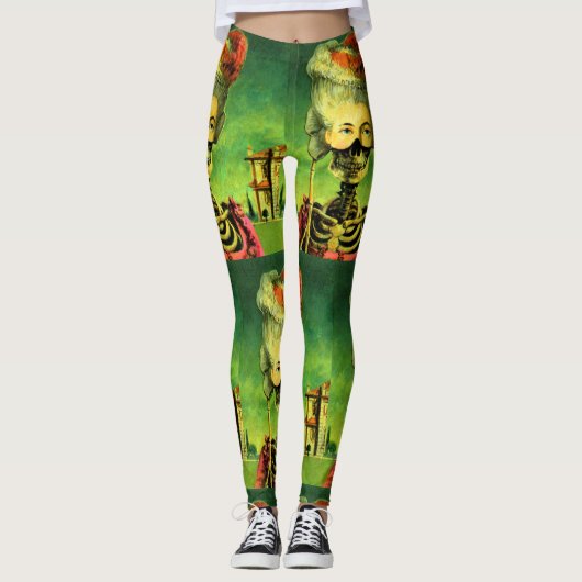 Gothic Masked Skeleton Leggings (Vorderseite)