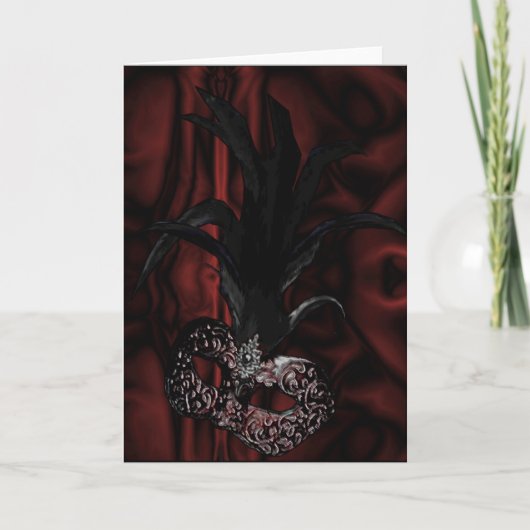 Gothic Masquerade Card or Einladung (Vorderseite)