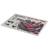 Gothic Meat Temperature Guide Schneidebrett (Ecke)