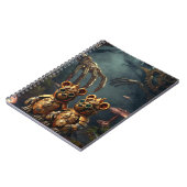 Gothic Mechanical Dark Forest Steampunk Gummy Bear Notizblock (Linke Seite)