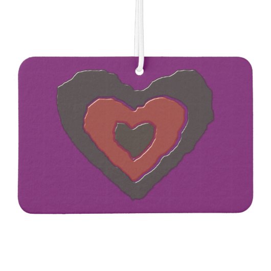 Gothic Melting Liebe Heart Air Freshener Autolufterfrischer (Vorderseite)