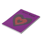 Gothic Melting Liebe Heart Customizable Notepad Notizblock (Rotiert)