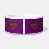 Gothic Melting Liebe Heart Dog Bowl Napf (Rückseite)
