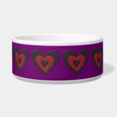 Gothic Melting Liebe Heart Dog Bowl Napf (Rechts)