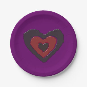 Gothic Melting Liebe Heart Paper Party Teller