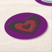 Gothic Melting Liebe Heart Paper Untersetzer (Angewinkelt)