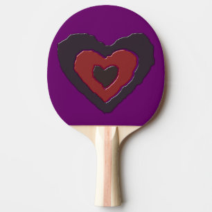 Gothic Melting Liebe Heart Ping Pong Paddle Tischtennis Schläger