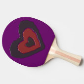 Gothic Melting Liebe Heart Ping Pong Paddle Tischtennis Schläger (Seitenansicht)