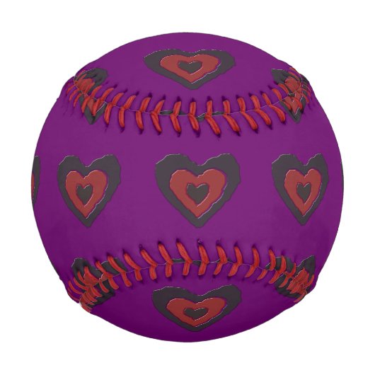 Gothic Melting Liebe Herz Baseball (Vorderseite)