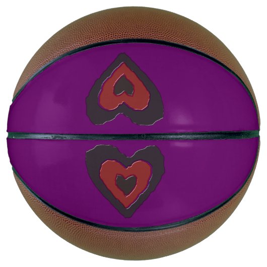 Gothic Melting Liebe Herz Basketballs (Vorderseite)