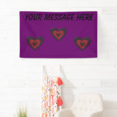Gothic Melting Liebe Herz Custom Banner (Insitu)