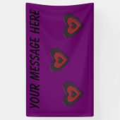 Gothic Melting Liebe Herz Custom Banner (Vertikal)