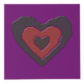 Gothic Melting Liebe Herz Custom Foto Cube Würfel (Vorderseite)