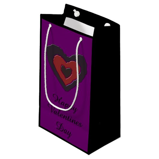 Gothic Melting Liebe Herz Custom Gift Bag Kleine Geschenktüte (Vorderseite Schrägansicht)