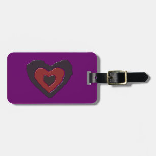 Gothic Melting Liebe Herz Custom Luggage Tag Gepäckanhänger