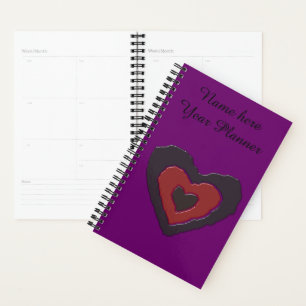 Gothic Melting Liebe Herz Custom Planer