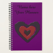 Gothic Melting Liebe Herz Custom Planer (Vorderseite)