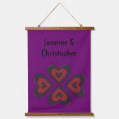 Gothic Melting Liebe Herz Custom Wandteppich Mit Holzrahmen (Vorderseite)