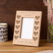 Gothic Melting Liebe Herz Custom Wedding Geätzte Rahmen (Linke Ecke)