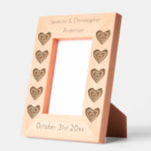 Gothic Melting Liebe Herz Custom Wedding Geätzte Rahmen (Links)