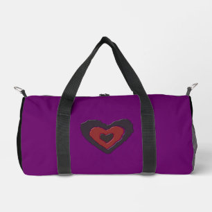 Gothic Melting Liebe Herz Duffle Bag
