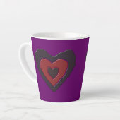 Gothic Melting Liebe Herz Milchtasse (Linke Ecke)