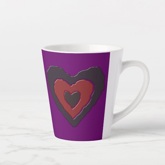 Gothic Melting Liebe Herz Milchtasse (Rechts)