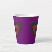 Gothic Melting Liebe Herz Milchtasse (Vorderseite)