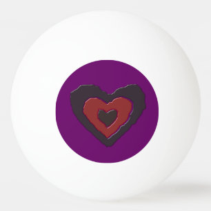 Gothic Melting Liebe Herz Ping Pong Ball Tischtennisball