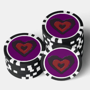 Gothic Melting Liebe Herz Pokerchips