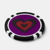Gothic Melting Liebe Herz Pokerchips (Einzeln)