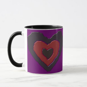 Gothic Melting Liebe Herz Tasse