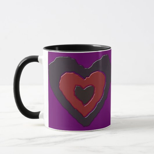 Gothic Melting Liebe Herz Tasse (Links)