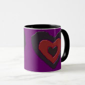 Gothic Melting Liebe Herz Tasse (VorderseiteRechts)