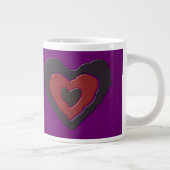 Gothic Melting Liebe Herz Tasse (Rechts)