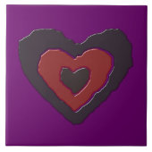 Gothic Melting Liebe Herz Tile Fliese (Vorderseite)