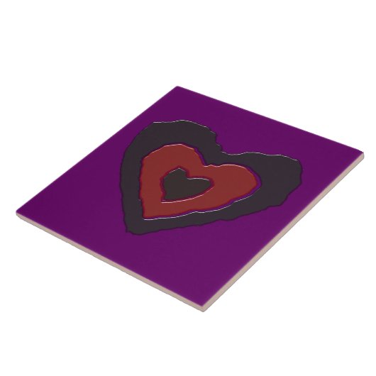 Gothic Melting Liebe Herz Tile Fliese (Seite)