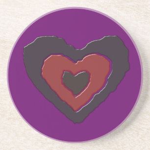 Gothic Melting Liebe Herz Untersetzer