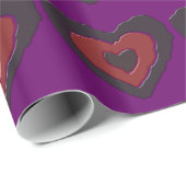 Gothic Melting Liebe Herz Wrapping Paper Geschenkpapier (Rolleneckpunkt)