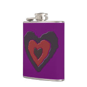 Gothic Melting Liebe Herzflasche Flachmann (Links)