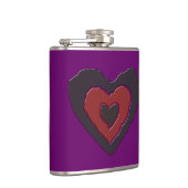 Gothic Melting Liebe Herzflasche Flachmann (Rechts)