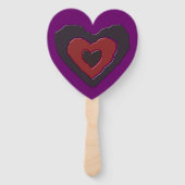 Gothic Melting Liebe Herzhandfan Fächer (Vorderseite)