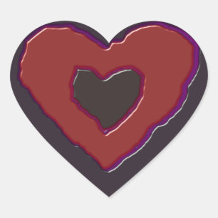 Gothic Melting Liebe Herzherz Shaped Stickers