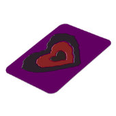 Gothic Melting Liebe Herzmagnet Magnet (Linke Seite)