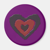 Gothic Melting Liebe Herzmagnet Magnet (Vorne)