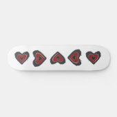 Gothic Melting Liebe Herzskateboard Skateboard (Horizontal)